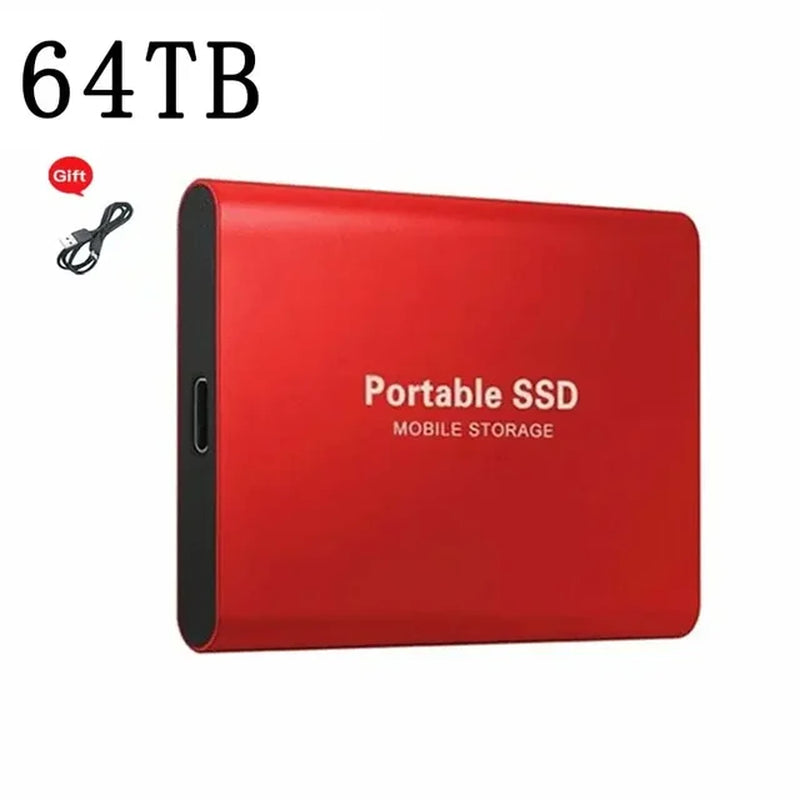 For Xiaomi Portable 128TB 64TB SSD External Moblie Hard Drive High Speed 16TB 8TB Hard Disk for Desktop Mobile Laptop Comp