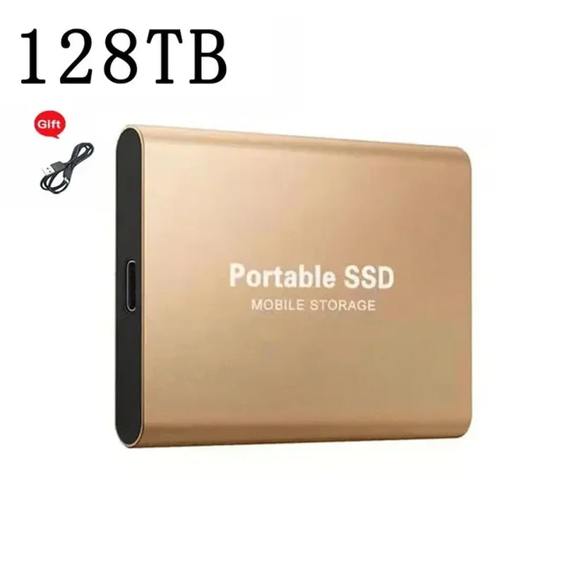 For Xiaomi Portable 128TB 64TB SSD External Moblie Hard Drive High Speed 16TB 8TB Hard Disk for Desktop Mobile Laptop Comp