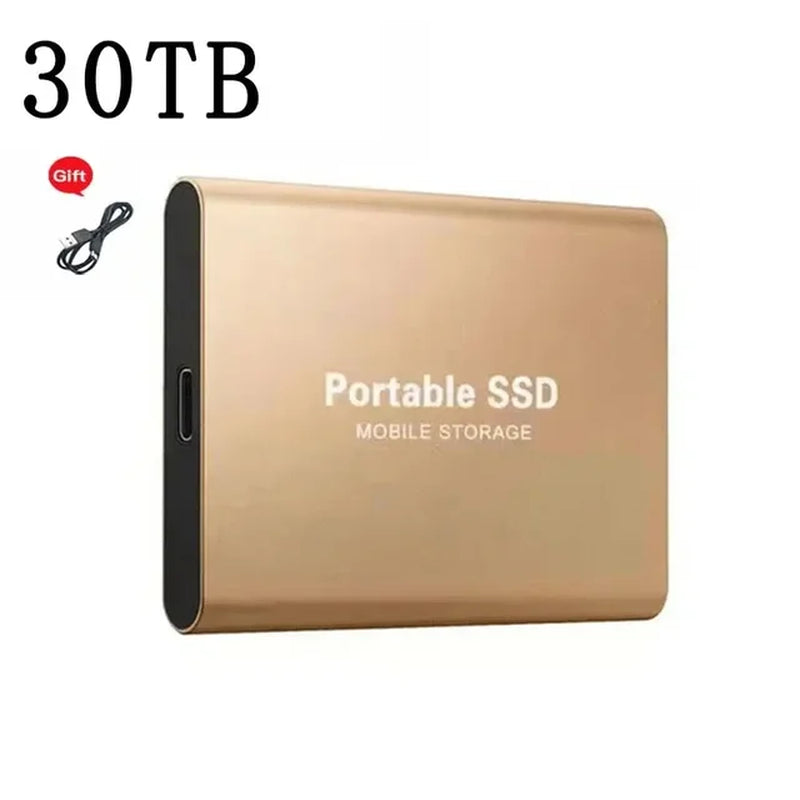 For Xiaomi Portable 128TB 64TB SSD External Moblie Hard Drive High Speed 16TB 8TB Hard Disk for Desktop Mobile Laptop Comp