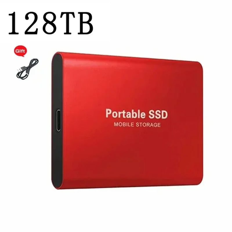 For Xiaomi Portable 128TB 64TB SSD External Moblie Hard Drive High Speed 16TB 8TB Hard Disk for Desktop Mobile Laptop Comp