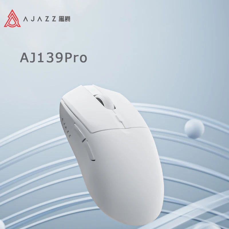 AJAZZ AJ139 Pro Wireless Mouse with Feets PMW3395 Gaming Chipset 26000Dpi Professional Gaming Mouse for PC