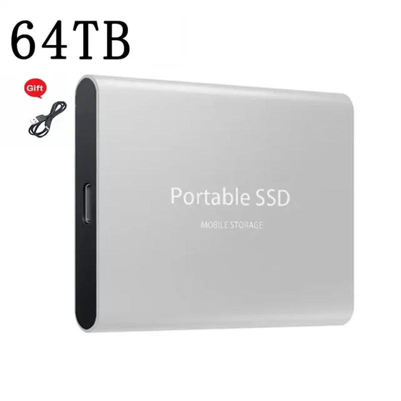 For Xiaomi Portable 128TB 64TB SSD External Moblie Hard Drive High Speed 16TB 8TB Hard Disk for Desktop Mobile Laptop Comp