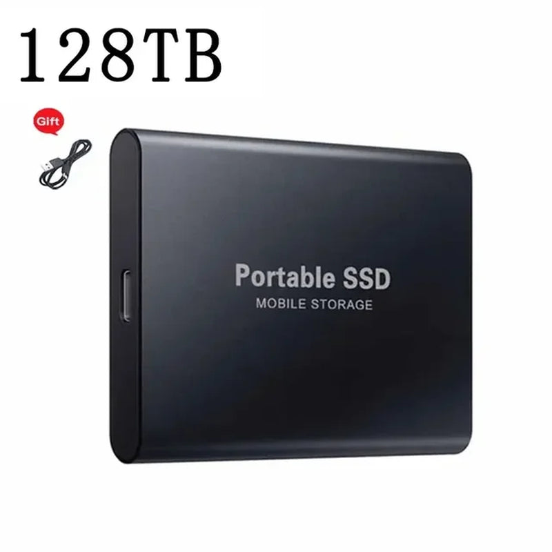 For Xiaomi Portable 128TB 64TB SSD External Moblie Hard Drive High Speed 16TB 8TB Hard Disk for Desktop Mobile Laptop Comp