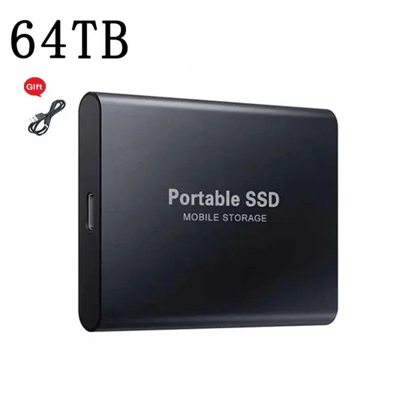 For Xiaomi Portable 128TB 64TB SSD External Moblie Hard Drive High Speed 16TB 8TB Hard Disk for Desktop Mobile Laptop Comp