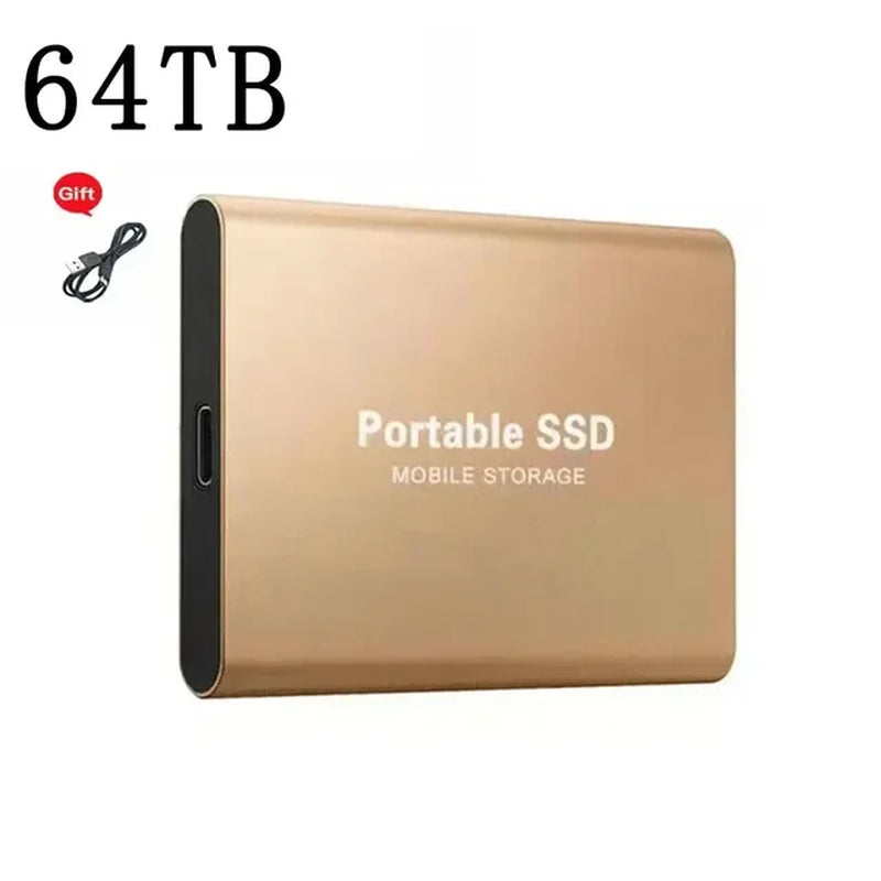 For Xiaomi Portable 128TB 64TB SSD External Moblie Hard Drive High Speed 16TB 8TB Hard Disk for Desktop Mobile Laptop Comp