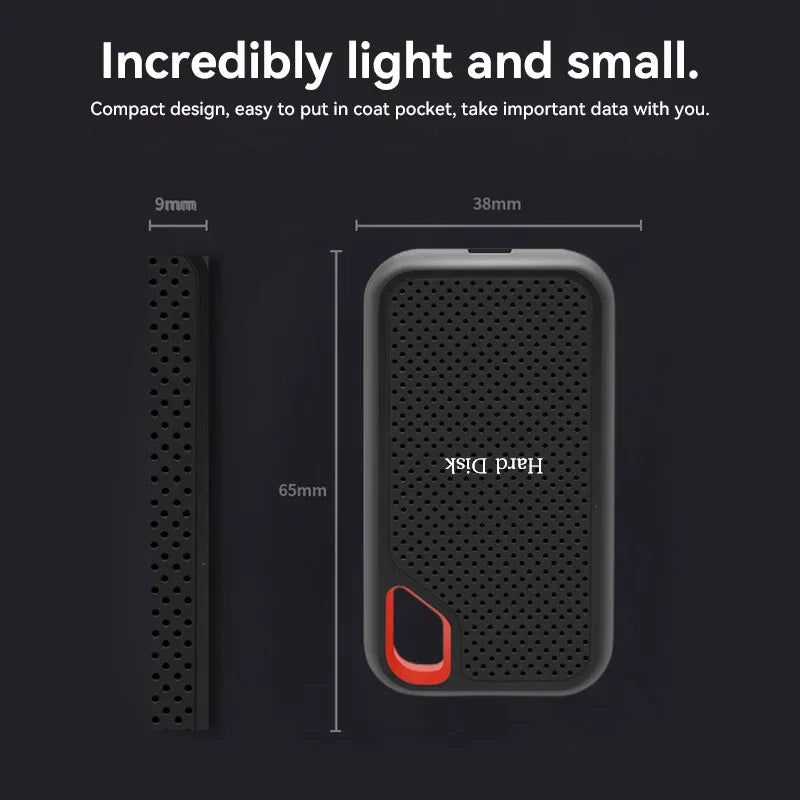 For Xiaomi Hard Disk Mobile SSD E60 1TB 2TB 256TB USB 3.1 HD External Hard for Laptop PS5 Mobile Hard Disk HDD Storage