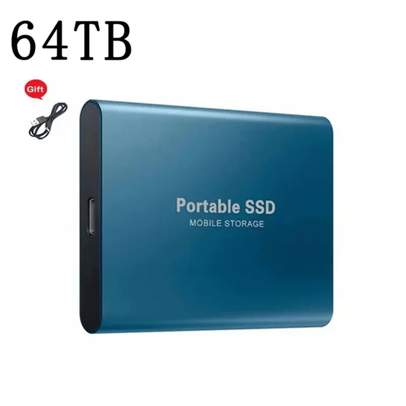 For Xiaomi Portable 128TB 64TB SSD External Moblie Hard Drive High Speed 16TB 8TB Hard Disk for Desktop Mobile Laptop Comp