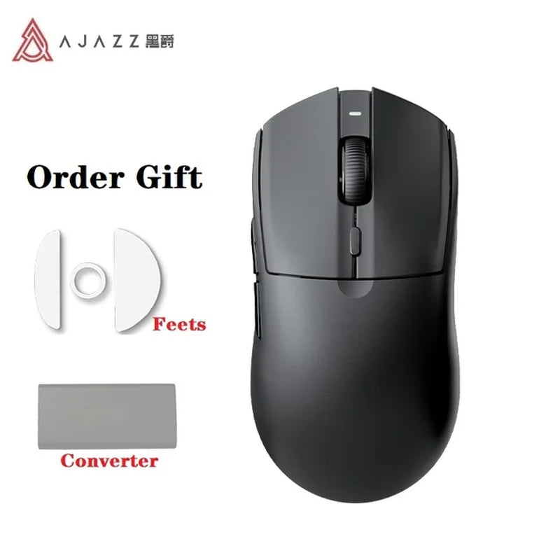 AJAZZ AJ139 Pro Wireless Mouse with Feets PMW3395 Gaming Chipset 26000Dpi Professional Gaming Mouse for PC